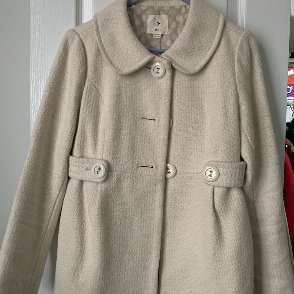 Oatmeal colored coat
